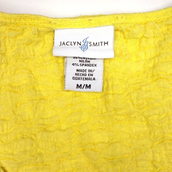 Jaclyn Smith Women's Yellow Short Sleeve Shirt Size M - Picture 3 of 3